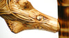 Golden Brown Wolf Wooden Cane