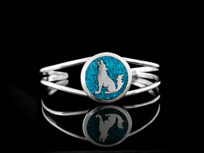 Howling Wolf Cuff Bracelet
